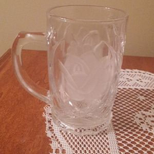 Crystal Mugs - "Rose Pearls" by MIKASA (NWOT)